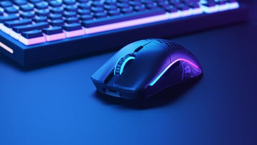 Glorious Gaming Model O- (Petite) Wireless Souris de jeu sans fil - Superlégère, conception nid d’abeille 65 g, RGB, ambidextre, sans fil 2,4 GHz sans latence, jusqu’à 71 h de batterie - Noir mat Bild 7