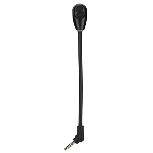 ASHATA Flexibles -Mikrofon 3,5 Mm - Abnehmbares 3,5-mm-Ersatzmikrofon mit Geräuschunterdrückung für Cloud Flight S, für Cloud Flight - Schwarz Bild 1