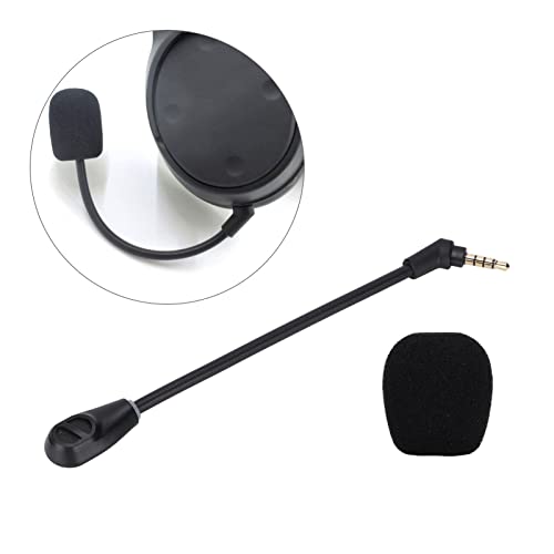 ASHATA Flexibles -Mikrofon 3,5 Mm - Abnehmbares 3,5-mm-Ersatzmikrofon mit Geräuschunterdrückung für Cloud Flight S, für Cloud Flight - Schwarz Bild 5