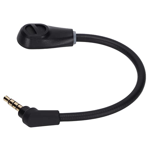 ASHATA Flexibles -Mikrofon 3,5 Mm - Abnehmbares 3,5-mm-Ersatzmikrofon mit Geräuschunterdrückung für Cloud Flight S, für Cloud Flight - Schwarz Bild 6