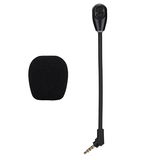 ASHATA Flexibles -Mikrofon 3,5 Mm - Abnehmbares 3,5-mm-Ersatzmikrofon mit Geräuschunterdrückung für Cloud Flight S, für Cloud Flight - Schwarz Bild 7