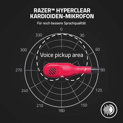 Razer Essential Duo Bundle für Xbox – kabelgebundenes Headset und Schnellladegerät für Xbox Controller (50 mm Lautsprecher, Micro Niere, Schnellladung, universelle Kompatibilität) Rot Bild 3