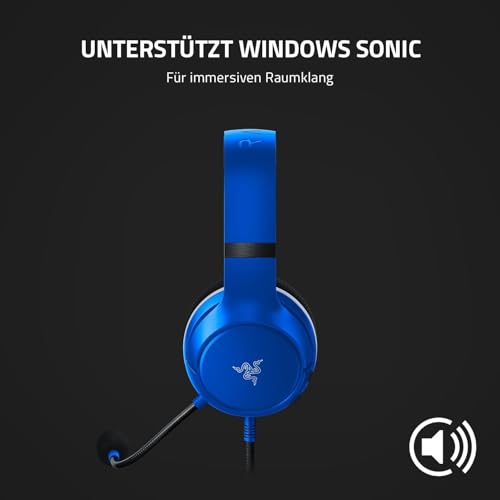 Razer Essential Duo Bundle für Xbox – kabelgebundenes Headset und Schnellladegerät für Xbox Controller (50 mm Lautsprecher, Mikrofon, Schnellladung, universelle Kompatibilität) Blau Bild 5
