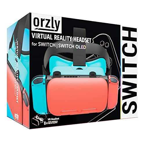 Orzly VR-Headset für Nintendo Switch und Switch-OLED-Konsole mit verstellbarem Objektiv für EIN Virtual-Reality-Spielerlebnis und für Labo VR – Tanami – Geschenkbox-Edition Bild 2