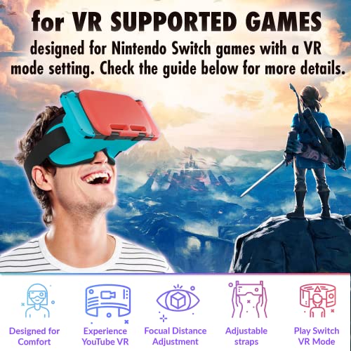 Orzly VR-Headset für Nintendo Switch und Switch-OLED-Konsole mit verstellbarem Objektiv für EIN Virtual-Reality-Spielerlebnis und für Labo VR – Tanami – Geschenkbox-Edition Bild 6
