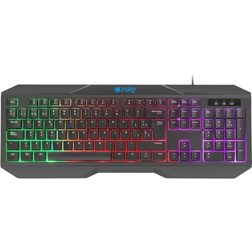FURY THUNDERSTREAK 3.0 Gaming Combo Pack 4-in-1 Azerty Keyboard + Mouse + Headset + Gaming Mouse Mat PC Bild 2