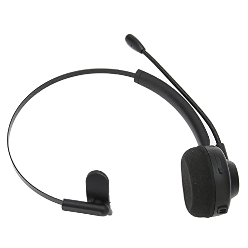 Annadue Trucker Bluetooth Headset mit Mikrofon, Kabellose On-Ear Kopfhörer mit Geräuschunterdrückung, Bis zu 60 Stunden Arbeitszeit, für Skype, Handy, Computer, Büro, Zuhause, Call Center Bild 2