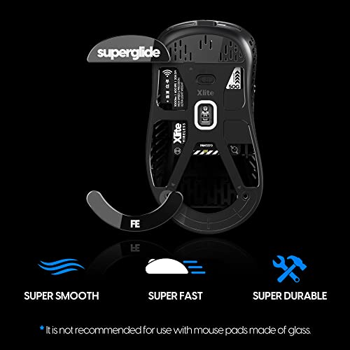 Superglide – Schnellste und glatteste Mausfüße/Skates aus ultrastarkem, makellosem Glas, superschnelle, Glatte und langlebige Sohle für Pulsar Xlite Wireless / V2 & V2 Mini Wireless Gaming-Maus Bild 4