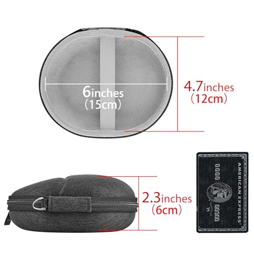 Geekria UltraShell Maushülle Kompatibel mit Logitech M575/G502/G604/G603/G600/G703/G403/G PRO Maus, Hartschalen-Reisetragetasche mit Kabelaufbewahrung für kabellose Gaming-Büromaus (Grau) Bild 4