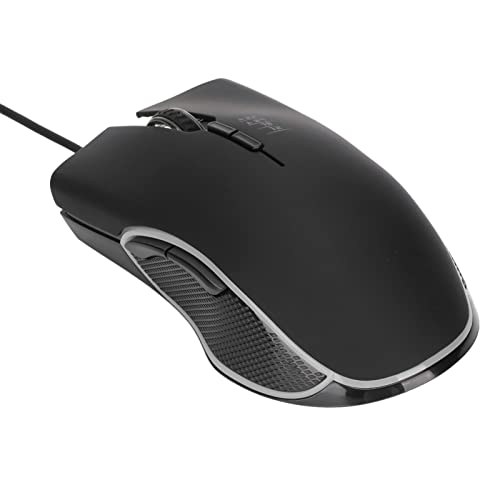 Gaming-Maus, Tragbare Ergonomische Kabelgebundene Maus mit USB-Kabel, 4 Farben Hintergrundbeleuchtung Geräuschlose Computermaus für Laptop Desktop PC Notebook, Plug and Play(Schwarz) Bild 1