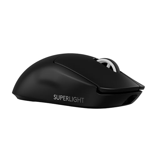 Logitech G PRO X SUPERLIGHT 2 LIGHTSPEED Kabellose Gaming-Maus, leicht, LIGHTFORCE Hybrid Switches, Hero 2 Sensor, 32.000 DPI, 5 programmierbare Tasten, USB-C-Laden, PC & Mac - Schwarz Bild 1