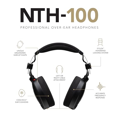 RØDE NTH-100 Professionelle Over-Ear-Kopfhörer für Content Creation, Musikproduktion, Mixing, Podcasting und Aufnahmen vor Ort (schwarz) Bild 6