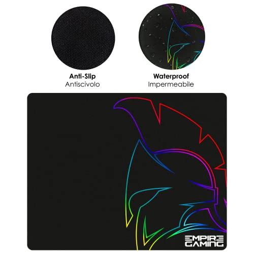 EMPIRE GAMING - Kit MK800 verkabelt Gaming-Tastatur QWERTY (Italienisch-Layout) RGB 105, 19 Anti-Ghosting Tasten - Mauspad Gamer RGB 2400 DPI - PC PS4 PS5 Xbox One/Series Mac Bild 5