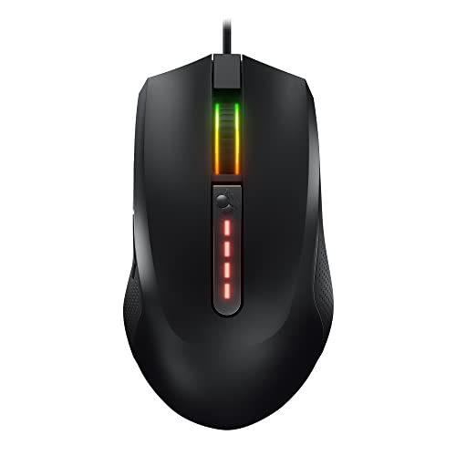 CHERRY MC 2.1, Kabelgebundene Gaming-Maus für Rechtshänder, Pixart Sensor bis 5000 DPI, Programmierbare Tasten, RGB-Beleuchtung, Onboard-Memory, Schwarz Bild 1