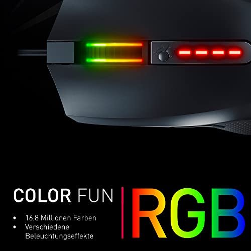 CHERRY MC 2.1, Kabelgebundene Gaming-Maus für Rechtshänder, Pixart Sensor bis 5000 DPI, Programmierbare Tasten, RGB-Beleuchtung, Onboard-Memory, Schwarz Bild 5