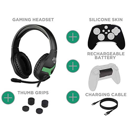 Konix Mythics Gaming-Zubehörpaket Chronos Xbox Series X|S - Headset - Batterie - Kabel - Schutzhülle - Daumenstützen Bild 1