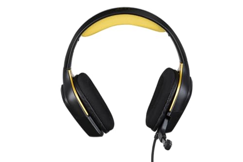 Konix UFC Gaming-Headset mit Kabel für PS4, PS5, Switch, Xbox One und Series X|S - 45°-Mikrofon - 1,5 m Kabel - 3,5 mm Klinken - Schwarz und Gold Bild 2