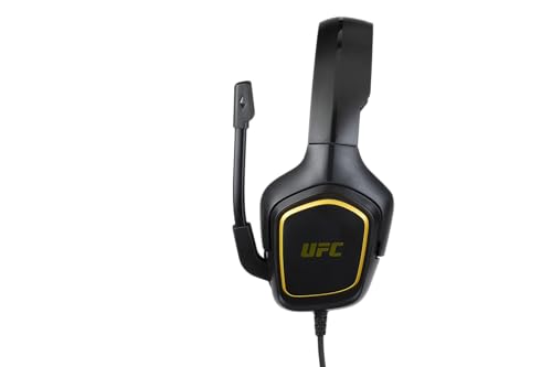 Konix UFC Gaming-Headset mit Kabel für PS4, PS5, Switch, Xbox One und Series X|S - 45°-Mikrofon - 1,5 m Kabel - 3,5 mm Klinken - Schwarz und Gold Bild 4