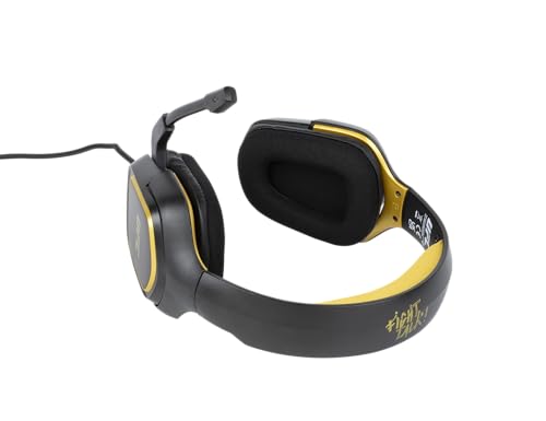 Konix UFC Gaming-Headset mit Kabel für PS4, PS5, Switch, Xbox One und Series X|S - 45°-Mikrofon - 1,5 m Kabel - 3,5 mm Klinken - Schwarz und Gold Bild 5