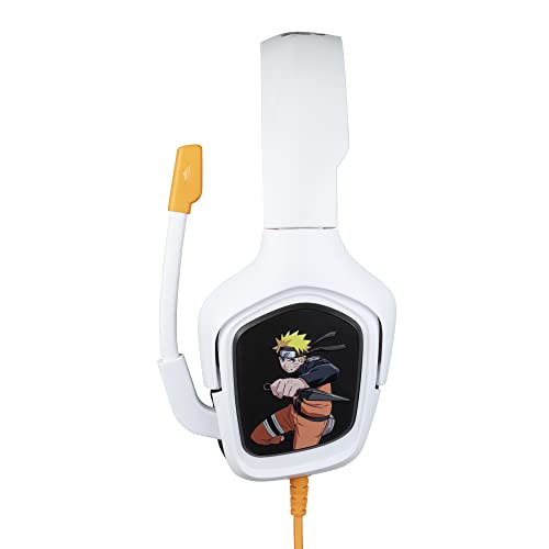 Konix Naruto Shippuden Gaming-Headset mit Kabel für PS4, PS5, Switch, Xbox One und Series X|S - Mikrofon - 1,5 m Kabel - 3,5 mm Klinke - Naruto-Motiv Bild 2