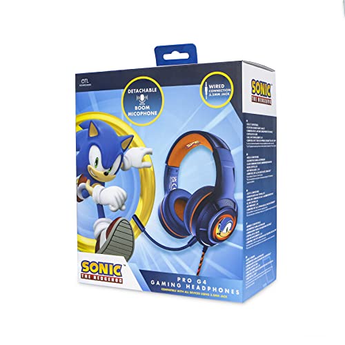 OTL Technologies Pro G4 Sega Moderne Sonic The Hedgehog Kopfhörer, Blau und Orange, Extra Large Bild 2