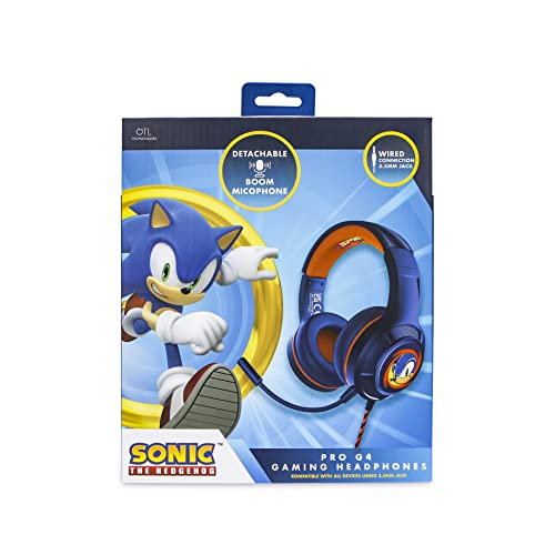 OTL Technologies Pro G4 Sega Moderne Sonic The Hedgehog Kopfhörer, Blau und Orange, Extra Large Bild 7