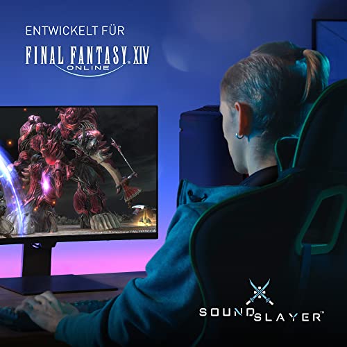Panasonic SC-GN01-FF Gaming Final Fantasy Nacken-Lautsprecher (Limited Edition, eingebautes Mikrofon, USB, leicht, auch perfekt für Home Office) schwarz Bild 6