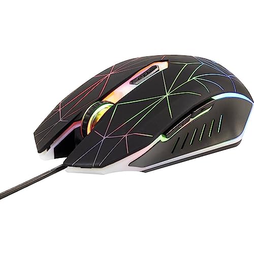 Renkforce RF-GM-120 Gaming-Maus USB Optisch Schwarz 6 Tasten 3600 DPI Beleuchtet Bild 1