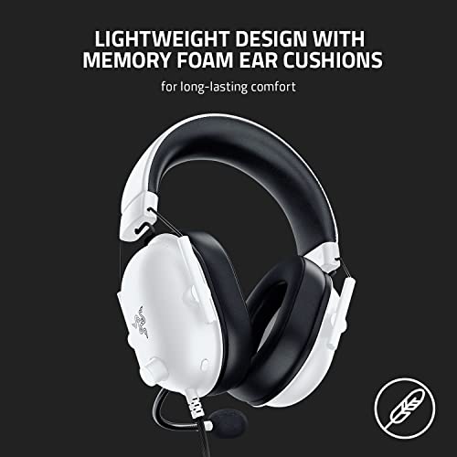 Razer BlackShark V2 X GamingHeadset 7.1 SurroundSound 50 mm Treiber MemorySchaumstoffKissen für PC Mac PS4 PS5 Switch Xbox One Xbox Series XS Mobile 35 mm AudioKlinkenstecker We Weiß Bild 6