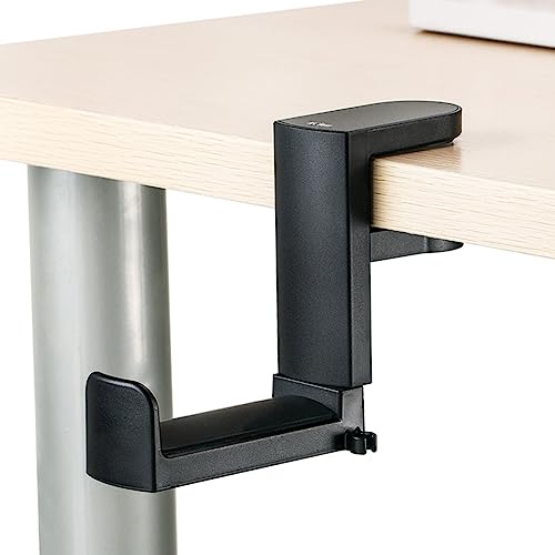KIWIFOTOS Kopfhörer Ständer Kopfhörerhalter mit 360° drehbarem Headset Halterung Halter, Headphone Stand Schreibtisch Kopfhöreraufhänger Kopfhörer Clip Gaming Headset Halterung - Schwarz Bild 1