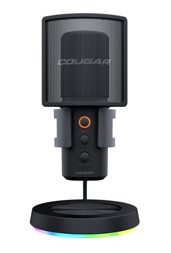 COUGAR Gaming | Micro Gaming | Screamer X RGB USB | Omnidirektionale Modi | Plug and Play USB | Rauschunterdrückung | 3 Mikrofone | 4 Modi | Mute Funktion | Anti-Vibration Bild 1