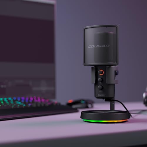 COUGAR Gaming | Micro Gaming | Screamer X RGB USB | Omnidirektionale Modi | Plug and Play USB | Rauschunterdrückung | 3 Mikrofone | 4 Modi | Mute Funktion | Anti-Vibration Bild 2