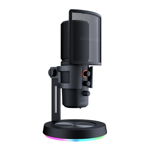 COUGAR Gaming | Micro Gaming | Screamer X RGB USB | Omnidirektionale Modi | Plug and Play USB | Rauschunterdrückung | 3 Mikrofone | 4 Modi | Mute Funktion | Anti-Vibration Bild 4