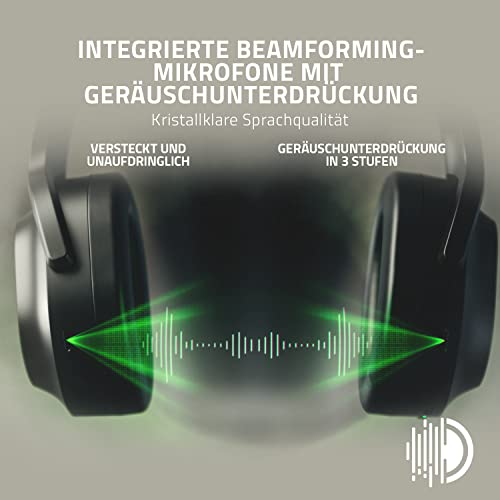 Razer Barracuda - Kabelloses Multiplattform-Headset für Gaming und Mobile Geräte (SmartSwitch Dual Wireless, Geräuschunterdrückendes Mikrofon, Triforce-Treiber 50mm, USB-C) Schwarz Bild 4