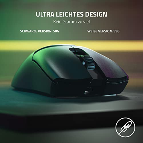 Razer Viper V2 Pro - 58g Ultraleichte Kabellose Esports-Gaming-Maus (Optischer Sensor mit 30K DPI, Drahtlose Hyperspeed-Technologie, Optische Gen-3-Mausschalter, 5 DPI-Optionen) Schwarz Bild 2