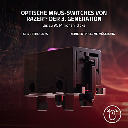Razer Viper V2 Pro - 58g Ultraleichte Kabellose Esports-Gaming-Maus (Optischer Sensor mit 30K DPI, Drahtlose Hyperspeed-Technologie, Optische Gen-3-Mausschalter, 5 DPI-Optionen) Schwarz Bild 4