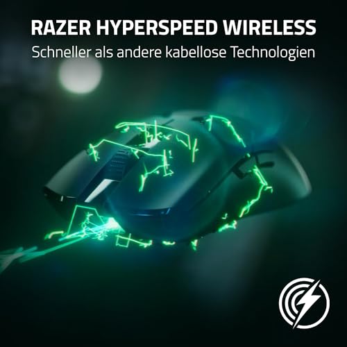 Razer Viper V2 Pro - 58g Ultraleichte Kabellose Esports-Gaming-Maus (Optischer Sensor mit 30K DPI, Drahtlose Hyperspeed-Technologie, Optische Gen-3-Mausschalter, 5 DPI-Optionen) Schwarz Bild 5