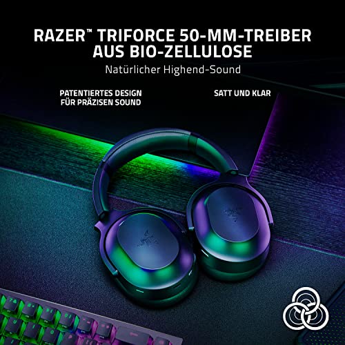 Razer Barracuda Pro - Kabelloses Gaming-Headset mit Hybrid ANC (THX Achromatic Audio Amplifier, Triforce 50mm Treiber, Integriertes Beamforming Noise-Cancelling Mic) Schwarz Bild 5