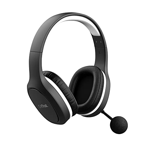 Trust Gaming GXT 391 Thian Kabellose Kopfhörer für PS5, PS4 und PC, 5.8 Ghz, USB Dongle, Over Ear, Wiederaufladbar, Gaming Headset mit Mikrofon, Leicht und Nachhaltig – Schwarz Bild 1