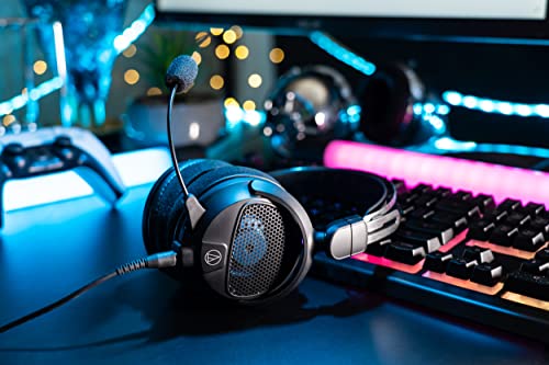 Audio-Technica ATH-GDL3BK Open-Back Lightweight Gaming Headset with Boom Mic (Black) Bild 2