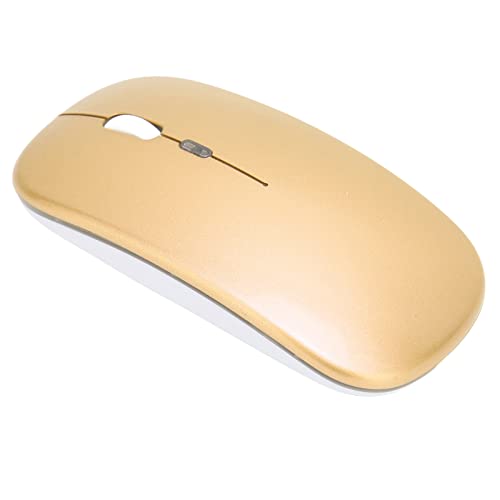 Annadue LED Kabellose Maus,Wiederaufladbare Schlanke USB Maus, Kabellose 2,4 G Computermaus mit USB Empfänger, 3 Einstellbare DPI für Desktop,Laptop,PC, für Usw(Gold) Bild 1