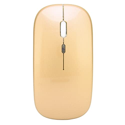 Annadue LED Kabellose Maus,Wiederaufladbare Schlanke USB Maus, Kabellose 2,4 G Computermaus mit USB Empfänger, 3 Einstellbare DPI für Desktop,Laptop,PC, für Usw(Gold) Bild 2
