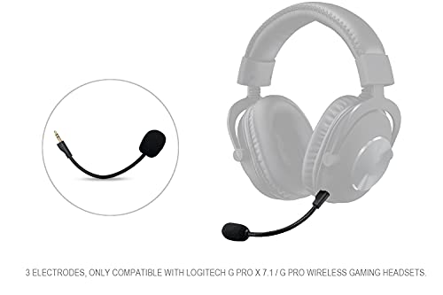 Ersatz-Spielmikrofon für Logitech G Pro X & G Pro Gaming Headset auf PS4 PS5 Xbox One PC, abnehmbares 3,5-mm-Boom-Mikrofon Bild 3