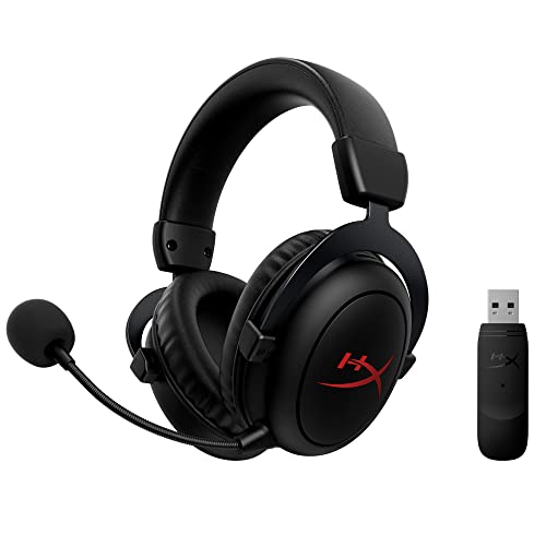 HyperXCloud Core-KabellosesGaming-HeadsetfürPC,DTSHeadphone:XSpatialAudio,Memoryschaum-Ohrpolster,robusterAluminiumrahmen, Schwarz Kabellos Wi-Fi Bild 1