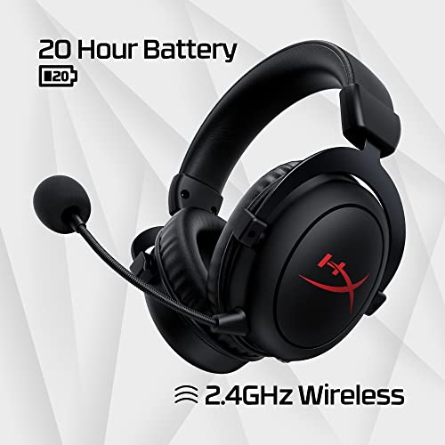 HyperXCloud Core-KabellosesGaming-HeadsetfürPC,DTSHeadphone:XSpatialAudio,Memoryschaum-Ohrpolster,robusterAluminiumrahmen, Schwarz Kabellos Wi-Fi Bild 3