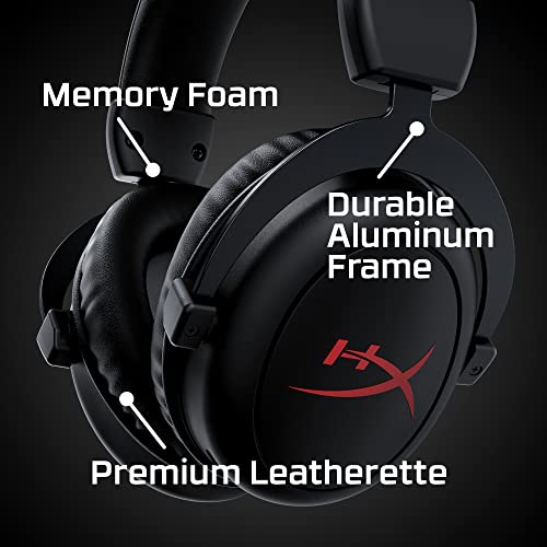 HyperXCloud Core-KabellosesGaming-HeadsetfürPC,DTSHeadphone:XSpatialAudio,Memoryschaum-Ohrpolster,robusterAluminiumrahmen, Schwarz Kabellos Wi-Fi Bild 4