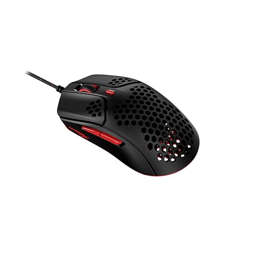 HyperX Pulsefire Haste Gaming-Maus – Ultraleicht, 59g, Wabenschale, Hex-Design, Hyperflex-Kabel, bis zu 16.000 DPI, 6 programmierbare Tasten Weiß/Rosa Einheitsgröße Bild 2