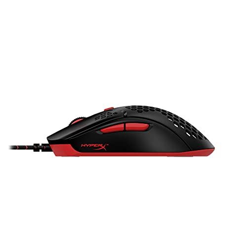 HyperX Pulsefire Haste Gaming-Maus – Ultraleicht, 59g, Wabenschale, Hex-Design, Hyperflex-Kabel, bis zu 16.000 DPI, 6 programmierbare Tasten Weiß/Rosa Einheitsgröße Bild 4