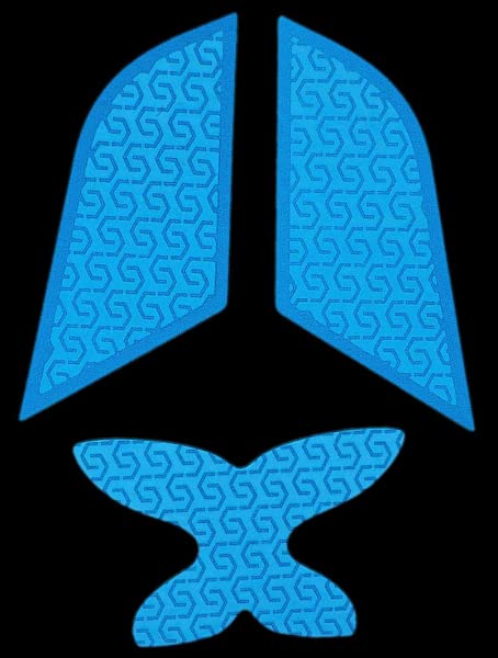 Corepad Soft Grips - selbstklebende vorgeschnittene Anti-Rutsch Aufkleber für PC Gaming Mäuse (Blue, Logitech G303 Shroud Edition) Bild 4