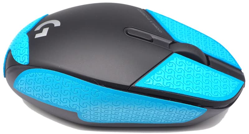Corepad Soft Grips - selbstklebende vorgeschnittene Anti-Rutsch Aufkleber für PC Gaming Mäuse (Blue, Logitech G303 Shroud Edition) Bild 7